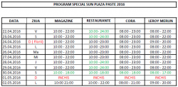 PROGRAM PASTE SUN PLAZA 2016